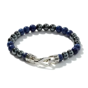 John Hardy Beaded Bracelet, Sterling Silver, Gemstones