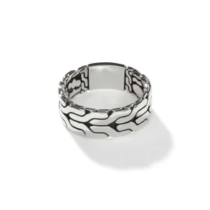 John Hardy Carved Chain Band Ring, Sterling Silver