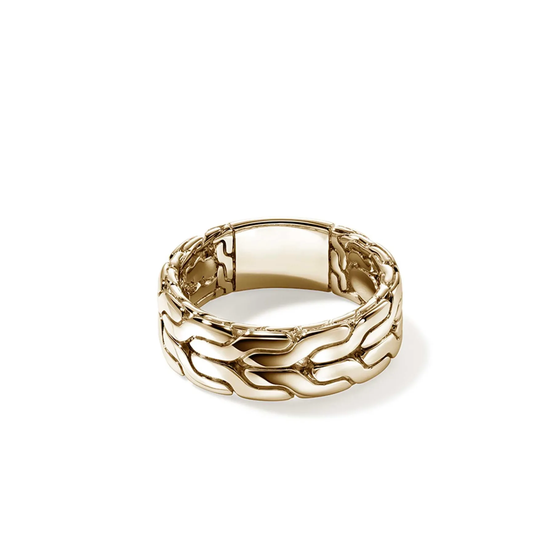 John Hardy Carved Chain Ring, Gold