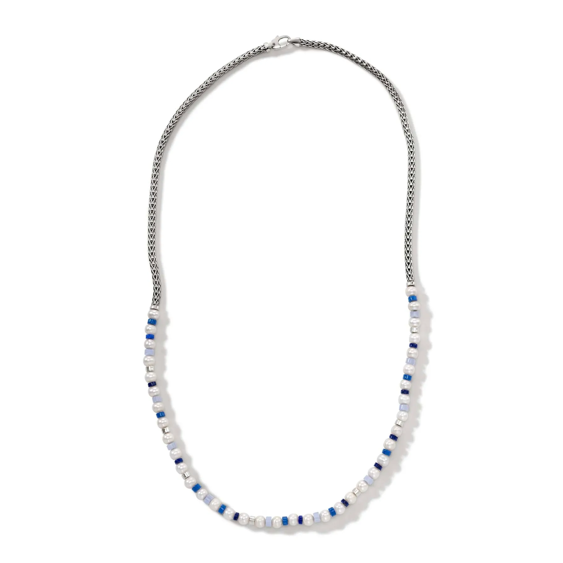 Women John Hardy Colorblock Necklace, Silver, Pearl