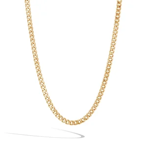 John Hardy Curb Chain Necklace, Gold, 3.6MM