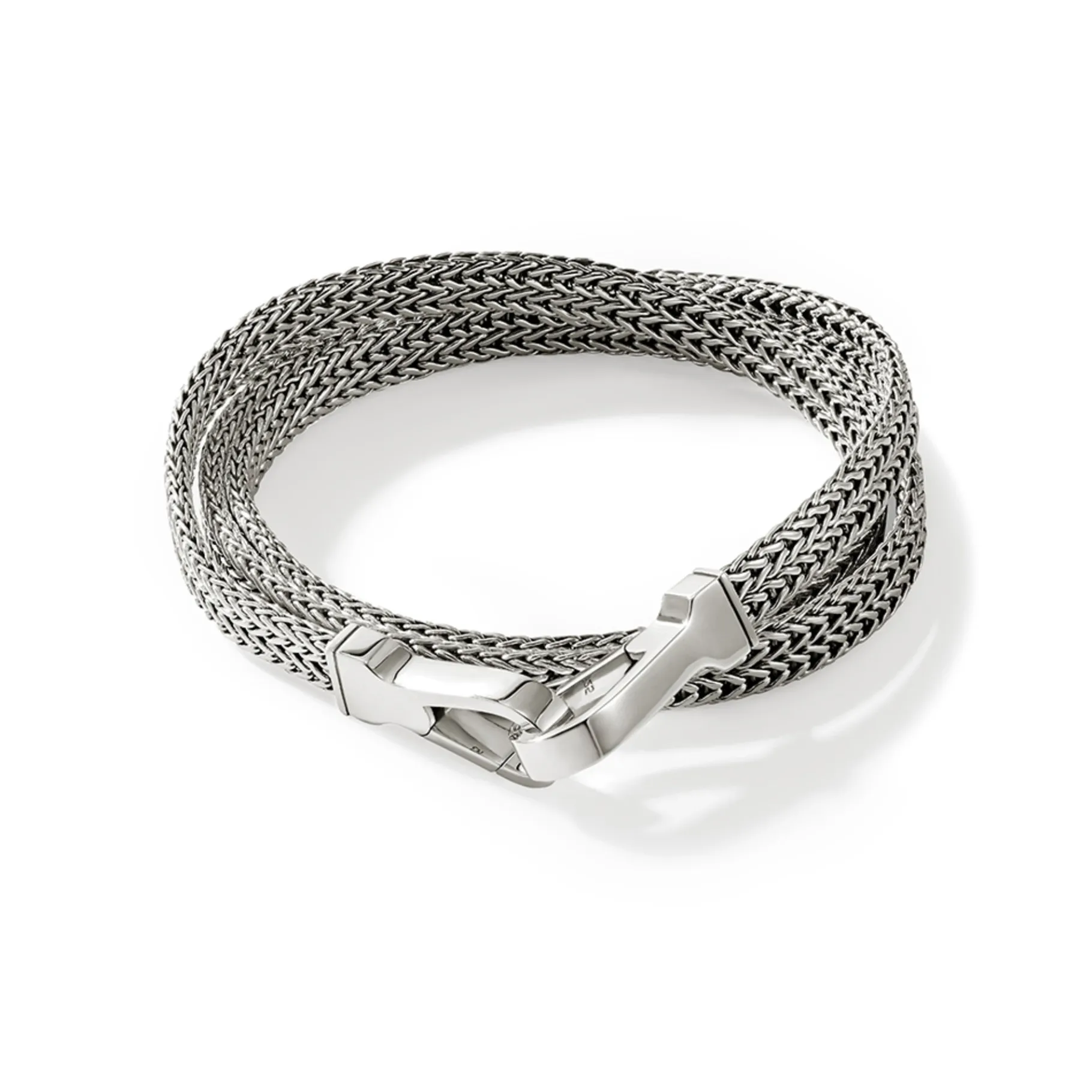 John Hardy Flat Chain Triple Wrap, Sterling Silver
