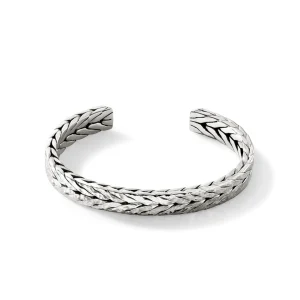 John Hardy Hammered Cuff, Sterling Silver, Slim