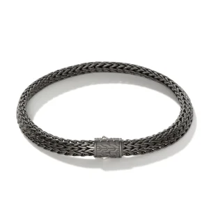John Hardy Icon Bracelet, Dark Silver, 6.5MM