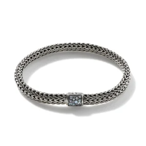 Women John Hardy Icon Bracelet, Sterling Silver, Pavé, 6.5MM