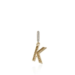 Women John Hardy Initial Pendant, Gold, Diamonds