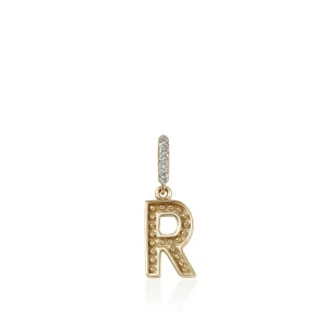 Women John Hardy Initial Pendant, Gold, Diamonds