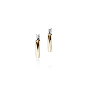 Women John Hardy JH Essential Hoop Earring, Gold, Sterling Silver, 10MM