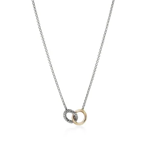 Women John Hardy JH Essential Linked Necklace, Gold, Sterling Silver, 2MM