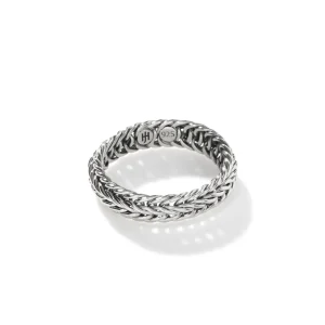 Women John Hardy Kami Chain Band Ring, Sterling Silver, Slim