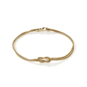 Women John Hardy Love Knot Bracelet, Gold, 3.6MM