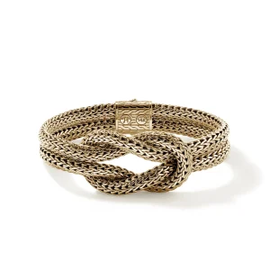 Women John Hardy Love Knot Bracelet, Gold, 13MM