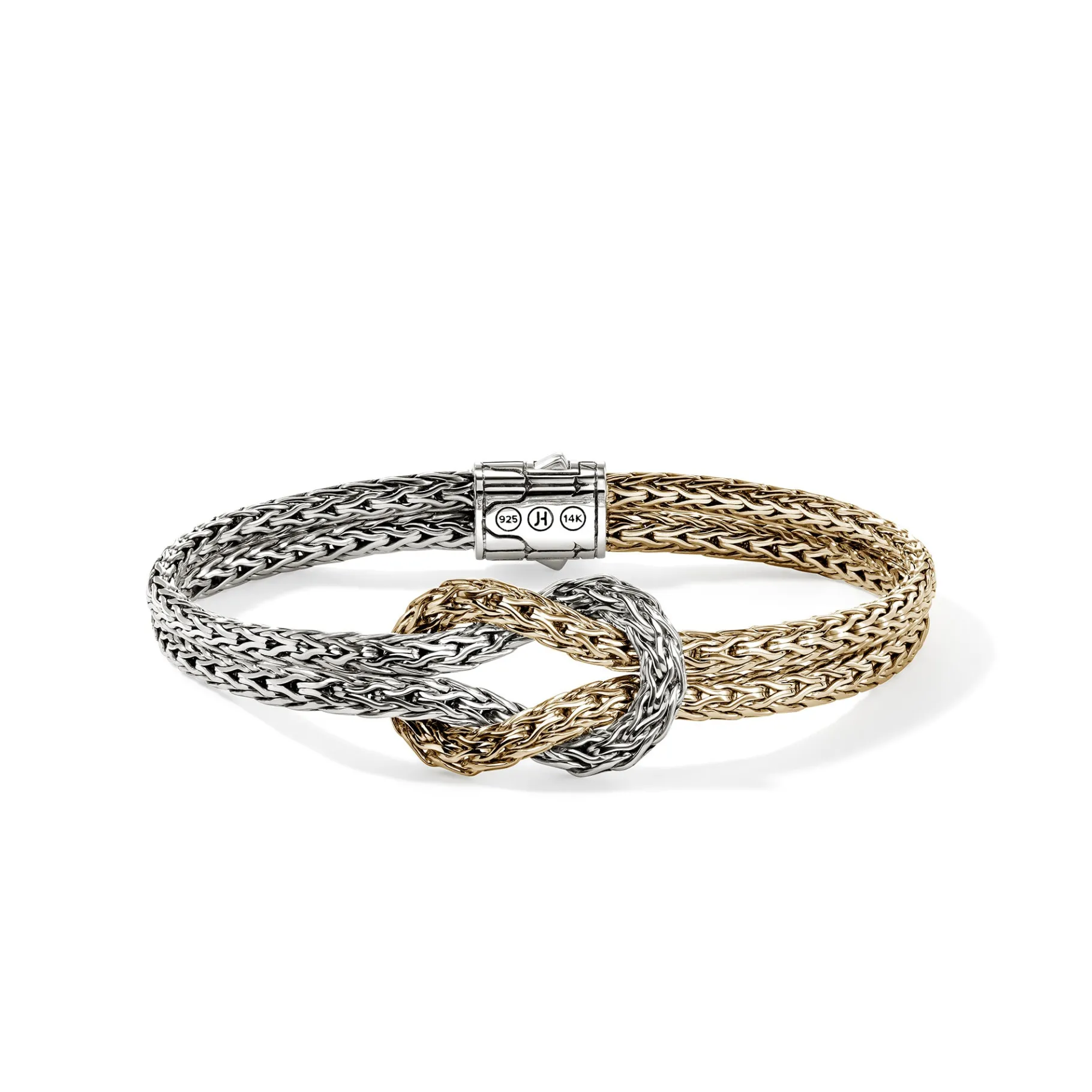 Women John Hardy Love Knot Bracelet, Gold, Sterling Silver, 7MM