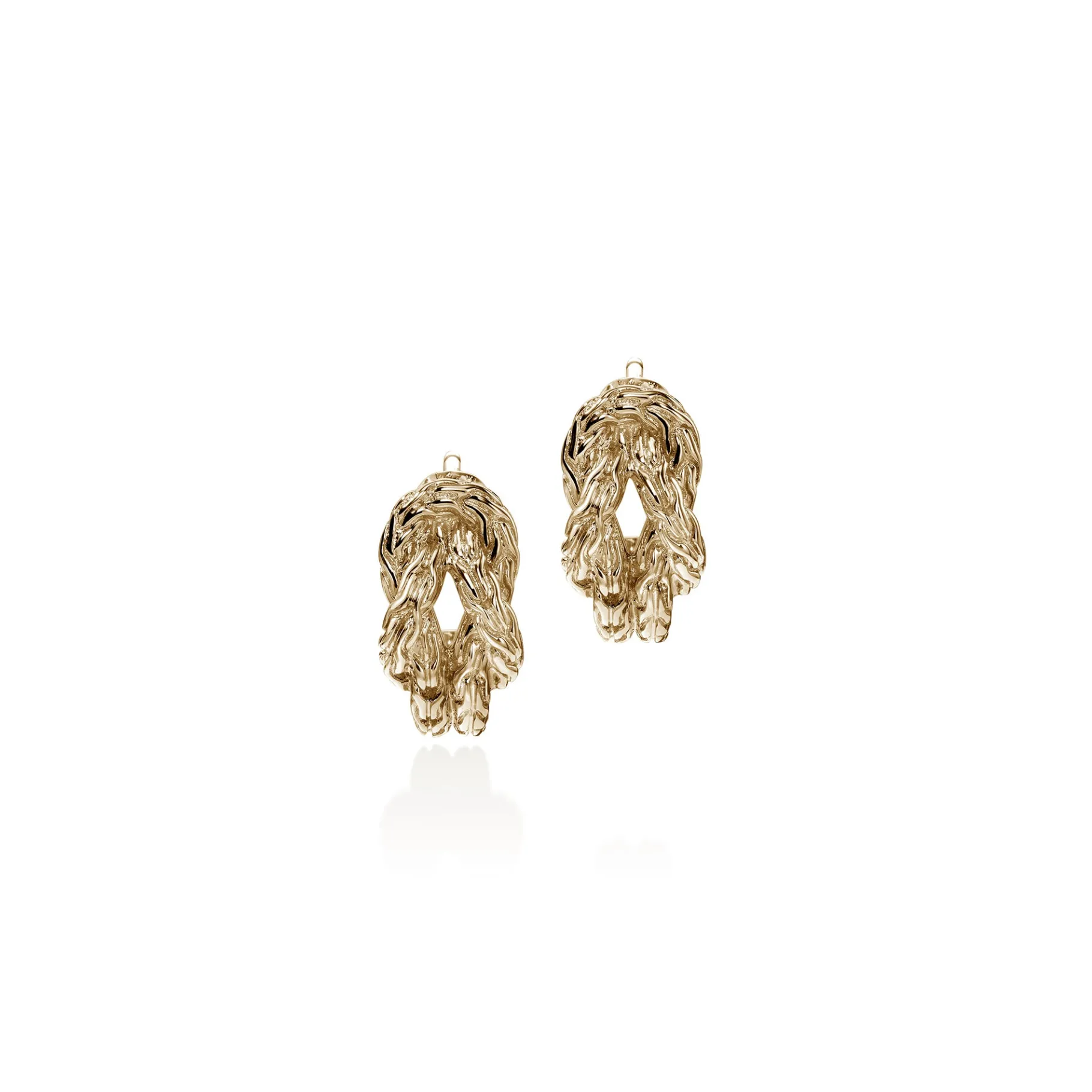 Women John Hardy Love Knot Hoop Earring, Gold, 13MM