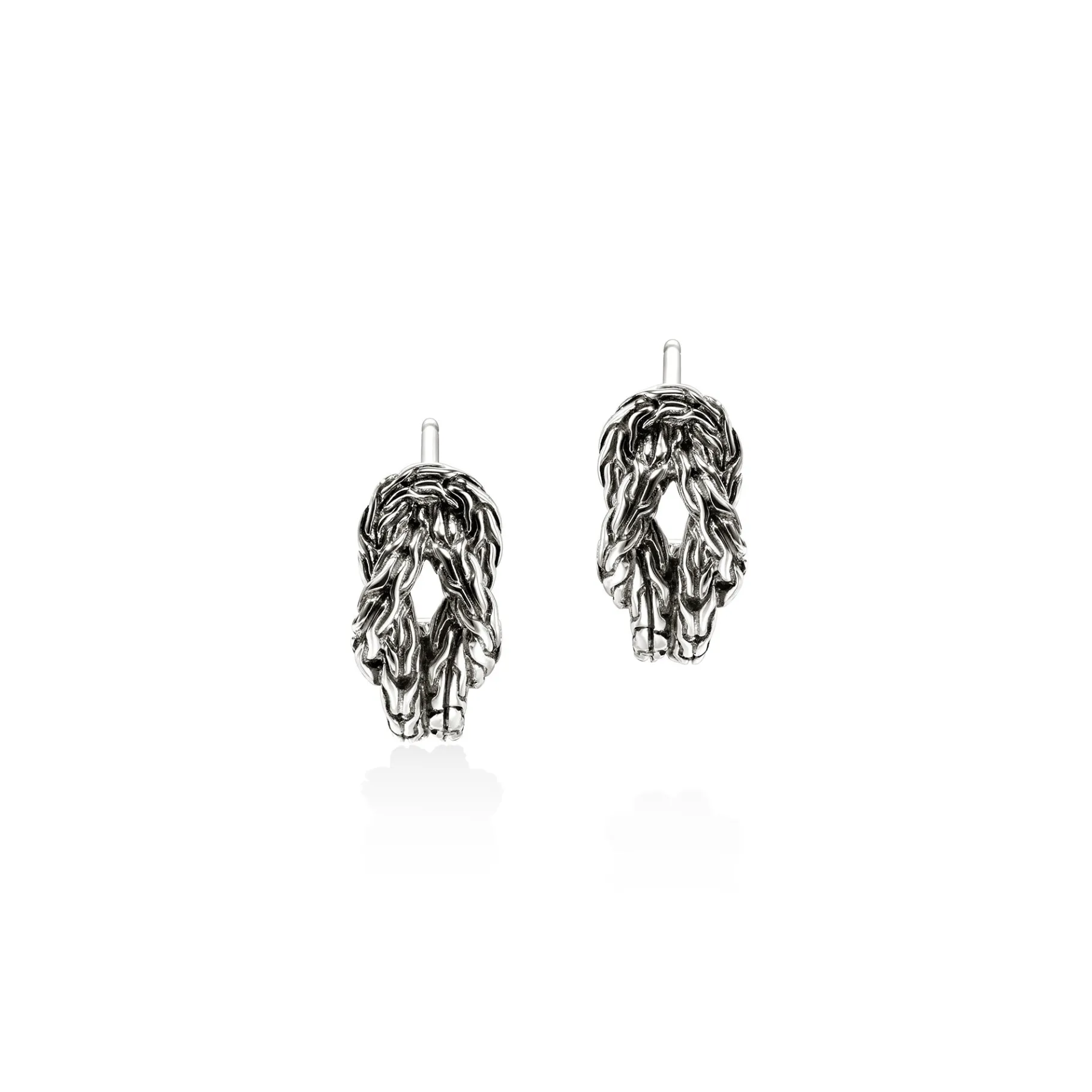 Women John Hardy Love Knot Hoop Earring, Sterling Silver, 13MM