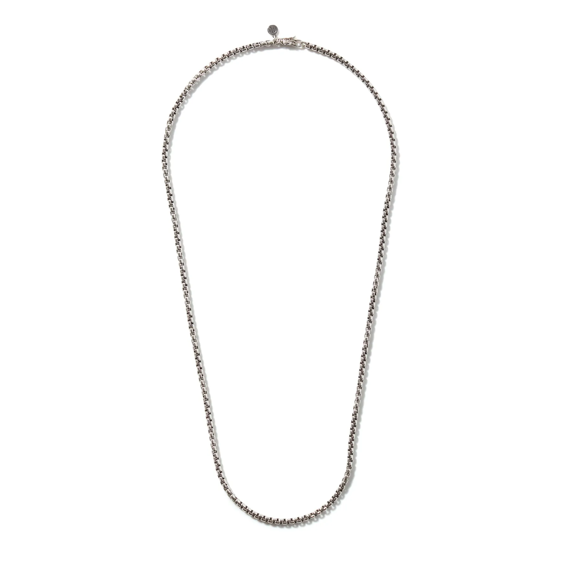 John Hardy Naga Box Chain Necklace, Silver, 3.7MM