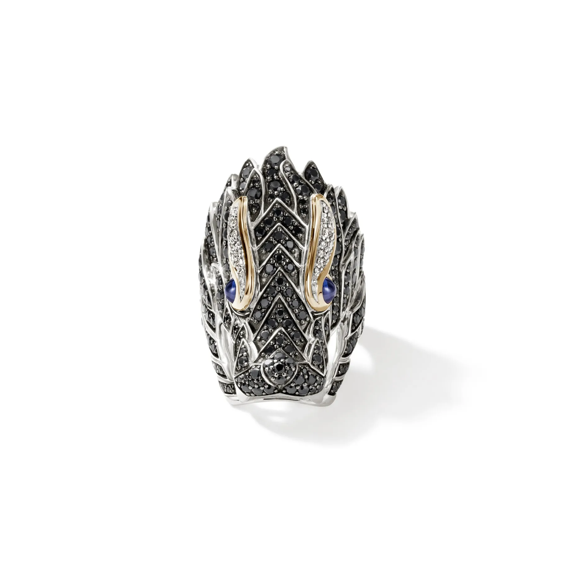 Women John Hardy Naga Saddle Ring, Gold, Silver, Diamonds