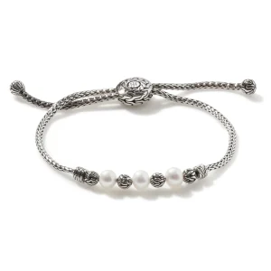 Women John Hardy Pearl Slider Bracelet, Sterling Silver