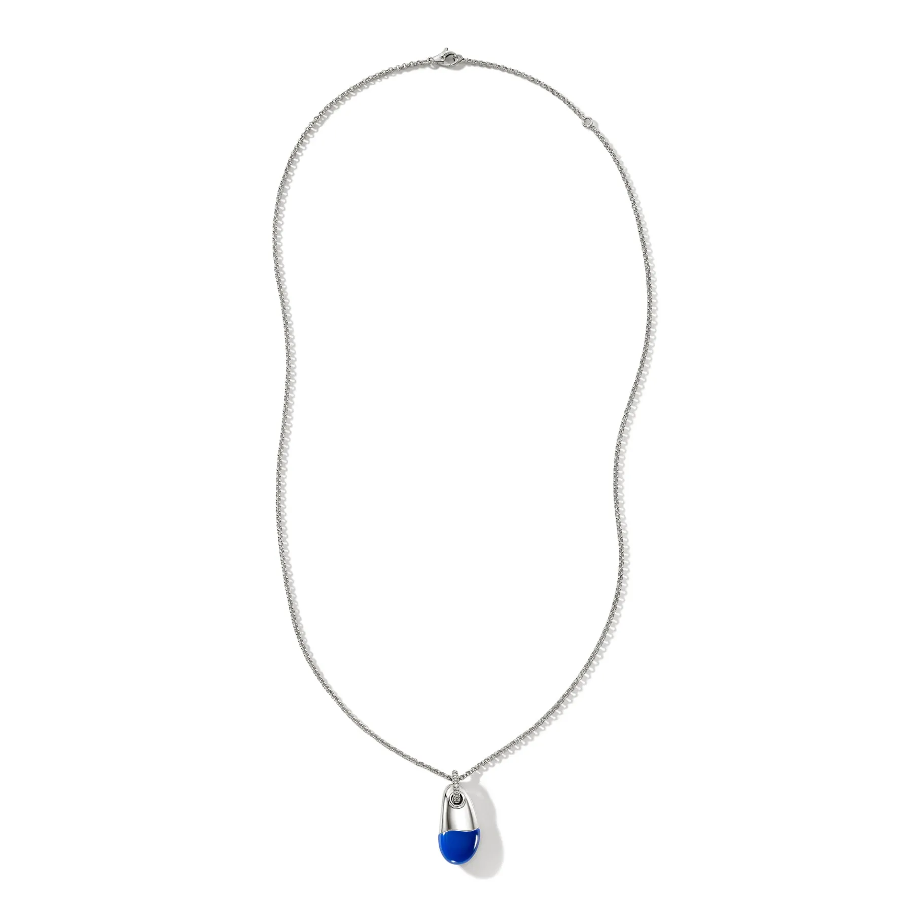 Women John Hardy Pebble Necklace, Sterling Silver, Diamonds