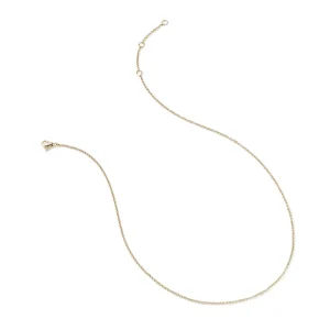 Women John Hardy Rolo Chain Necklace, Gold, 1.5MM