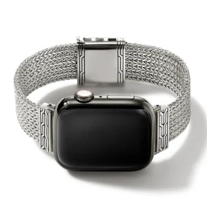 Women John Hardy Smart Watch Strap, Sterling Silver, 18MM