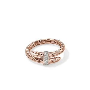 Women John Hardy Spear Ring, Rose Gold, Diamonds
