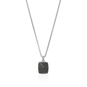 John Hardy Tag Necklace, Sterling Silver, Gemstones